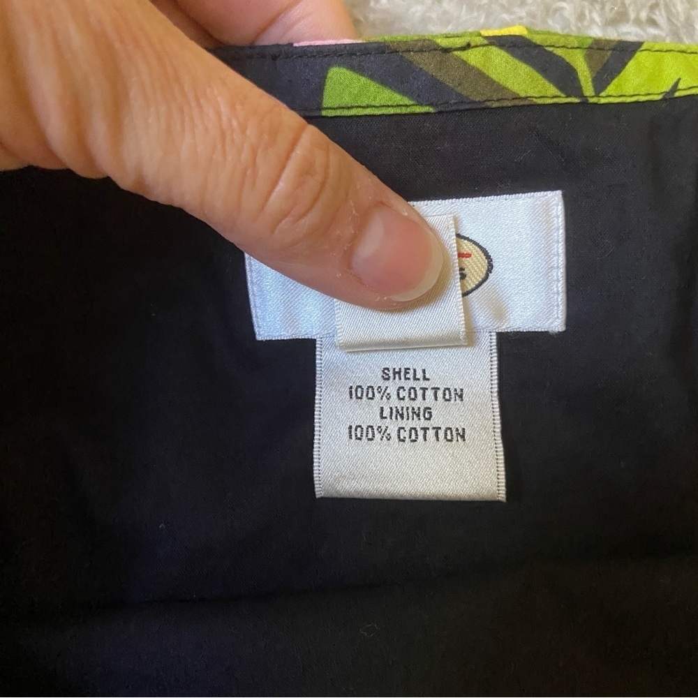 Talbots Floral A-Line Skirt - Green and Red - Picture 6 of 7
